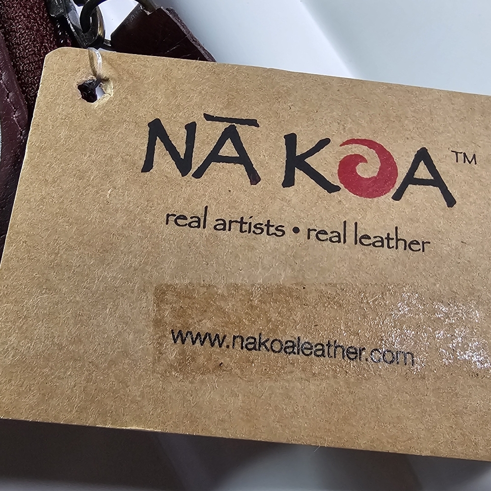 Polynesian Tattoo Leather Zip Wallet - Picture 4 of 11